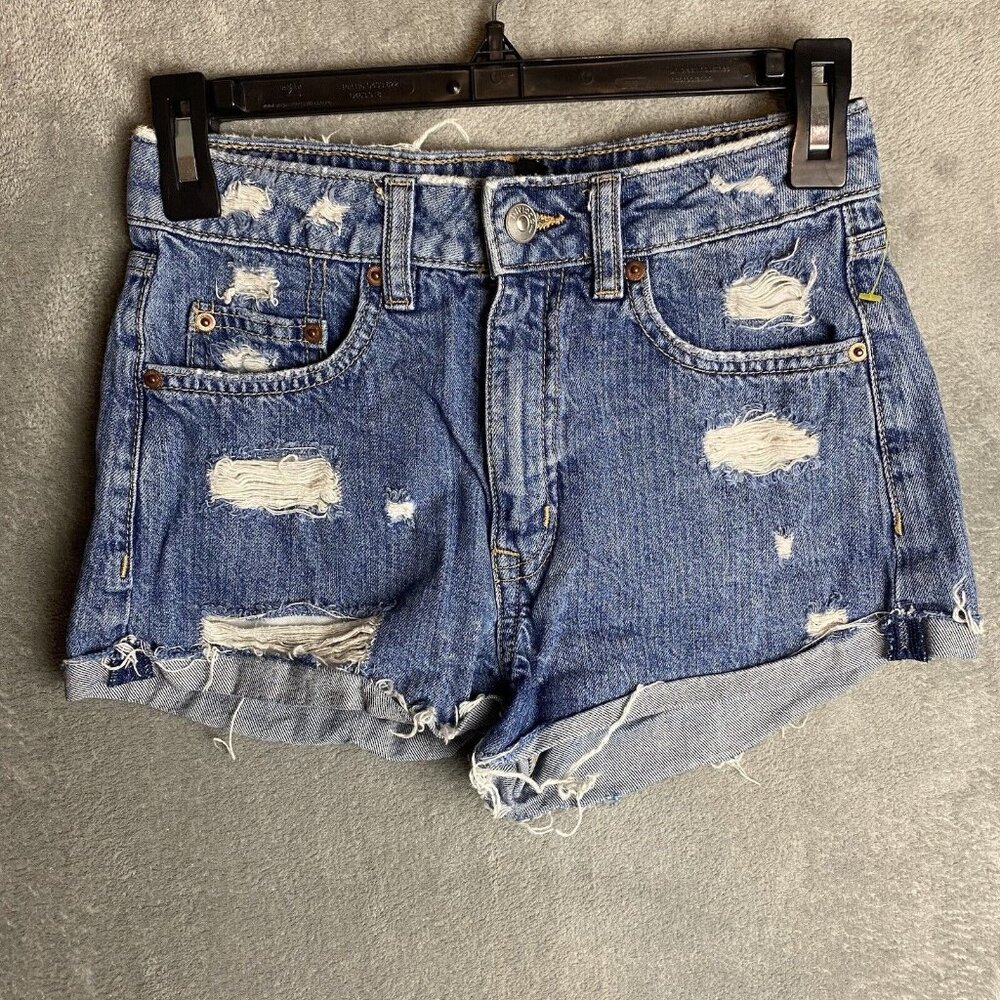 H&M Divided Womens 4 Blue Jean Shorts